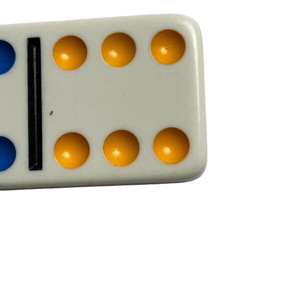 Double Nine Dominoes Replacement Tile 5 6 Color Dot Vintage 1998 mq - Picture 3 of 4